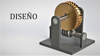 Tornillo sin fin y corona | Diseño | SolidWorks