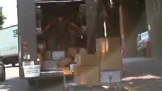 UPS guy tossing, dropping and kicking packages
