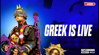 BGMI LIVE | NONSTOP RUSH GAMEPLAY 🔥| GREEK IS LIVE