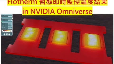 【Simcenter Flotherm】即時監控暫態溫度結果-Real time Transient Thermal BCI ROM Simulation in Omniverse