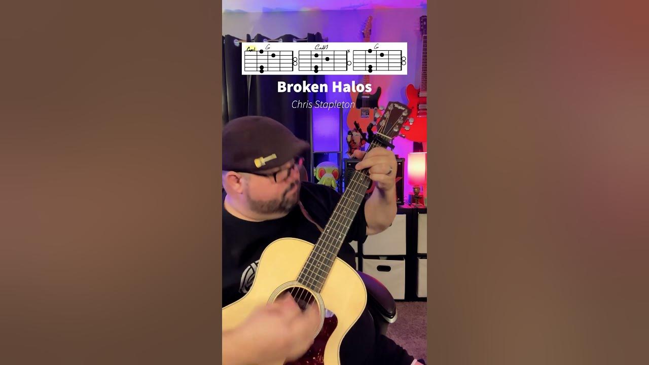 Broken Halos by Chris Stapleton Guitar Tutorial! #shorts #guitar #music #youtubeshorts #guitarra