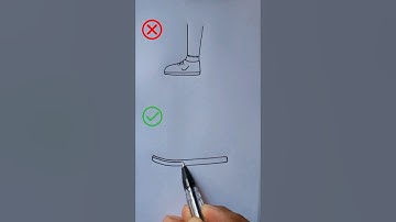 Nike shoe drawing easy 👟 #drawingtutorial