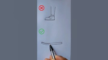 Nike shoe drawing easy 👟 #drawingtutorial