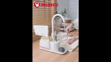 Hộp Đựng Nước Rửa Chén Modeco - Nhả Nước Rửa Bát Tự Động, Bình Đựng Nước Rửa Tay Nhựa ABS Cao Cấp​