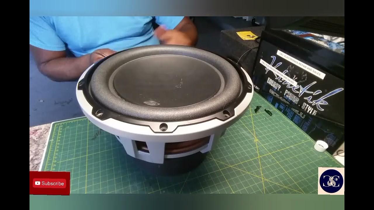 JL AUDIO 10W6 V2D4 SUBWOOFERReplacement of Foam Edge RepairedCarty