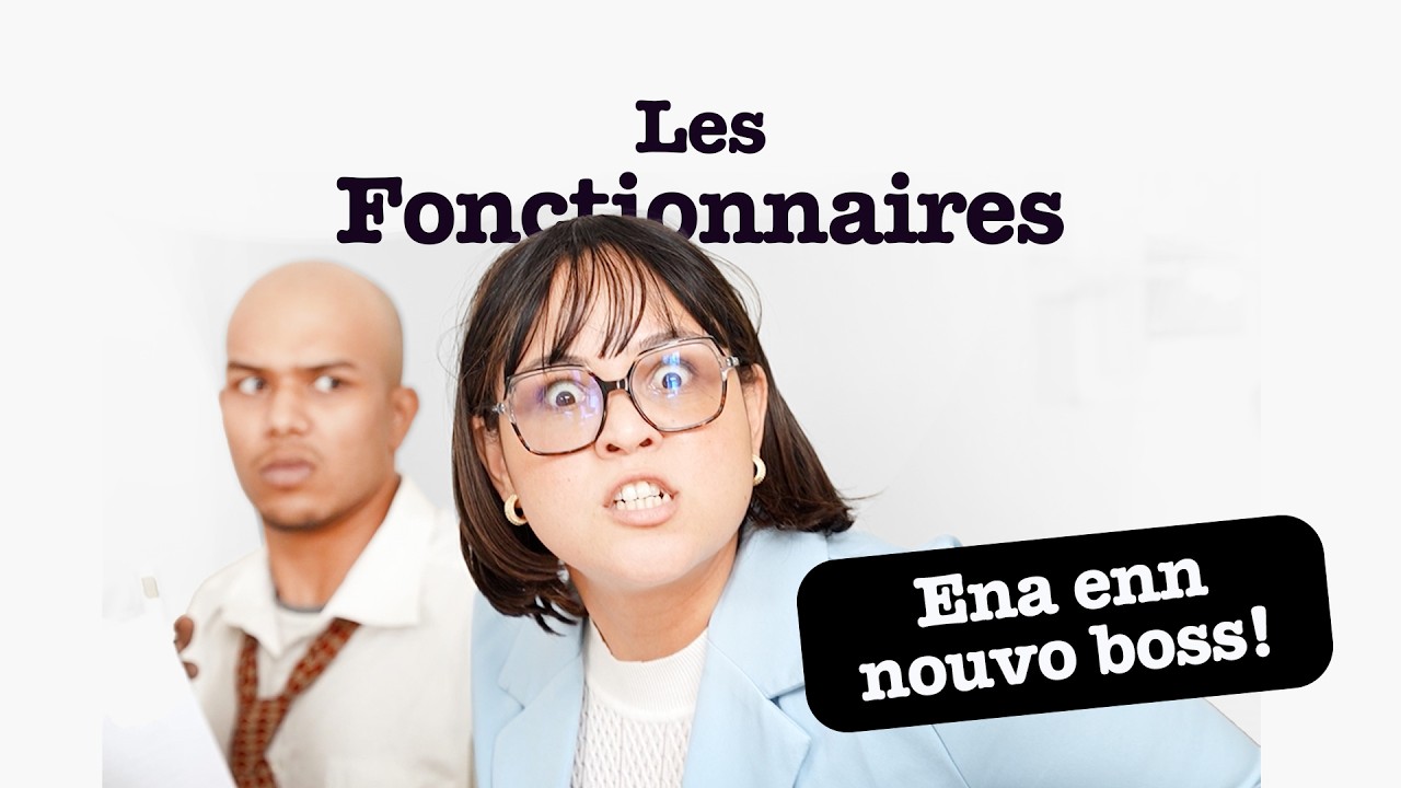 Ena enn nouvo boss dan biro fonctionnaire!
