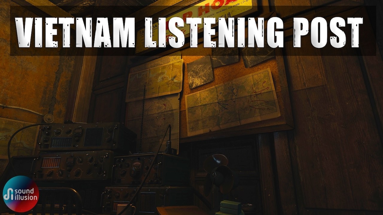 Vietnam War Radio Intelligence Post Ambience - Jungle & Radio