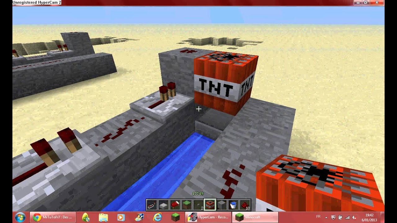 TuTo Minecraft / Comment faire un canon a TNT - YouTube