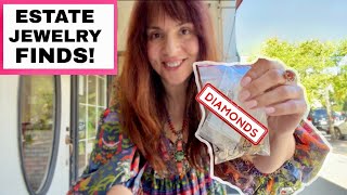 I Didn't Know It was Gonna Be Diamonds Day! Estate Jewelry Finds!