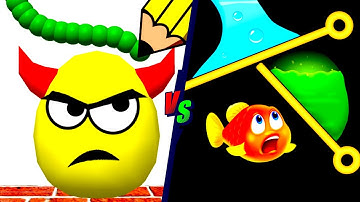 Draw To Smash vs Save the Fish 🎨💥🐟🛟 Walkthrough Max Levels Gameplay (Android iOS) GF6J77TG