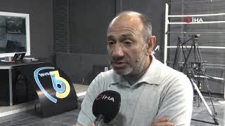 Stüdyoda deprem anı kamerada