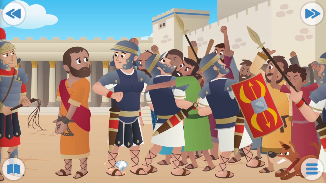 bible cartoon travel back in time