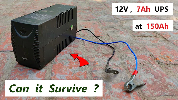 Can a 12V 7Ah UPS Inverter ( 220v ) run with a 14.8V 150Ah Battery ?