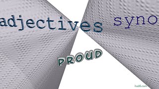 proud - 19 adjectives synonym to proud (sentence examples)