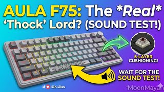 The Budget King? AULA F75 Mechanical Keyboard Review &amp; Sound Test#MechanicalKeyboard #GamingSetup #T