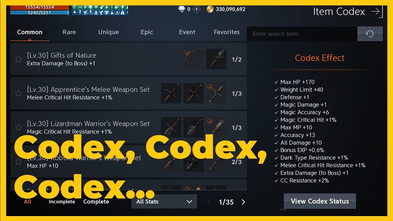Mmorpg Codex 😎 Lineage 2M 1º Dica. Codex, Codex, Codex. #lineage2 #lineage2m #mmorpg ...