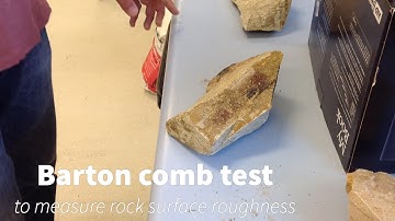 Profilometer (Barton comb) test to Measure Joint Roughness Coefficient of Rock Surface #experiment