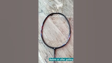 Before or after!! Gutting in Astrox lite 27i yonex racket#badminton #bwf #astrox #shorts #shortvideo