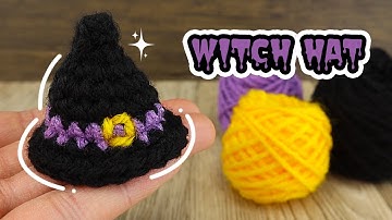 Halloween Crochet Project: Crochet An Enchanting Witch Hat 🧙‍♀️🪄