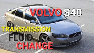 VOLVO S4O TRANSMISSION FLUID CHANGE