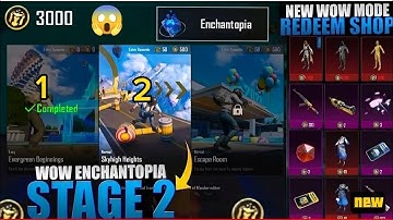 😱Get 3000 WOW coins from ENCHANTOPIA | How to complete stage 2 All Levels in pubg mobile