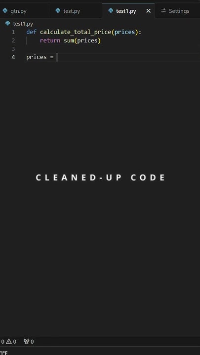 Messy to Cleaned up code | Python - YouTube