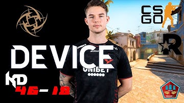CSGO POV device FACEIT mirage 46 kills #dev1ce
