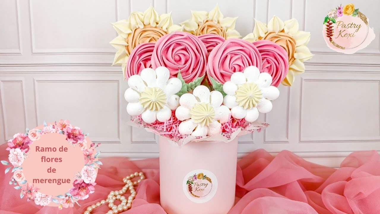 Ramo de Flores de Merengue | Meringue Flowers Bouquet for Mother's Day