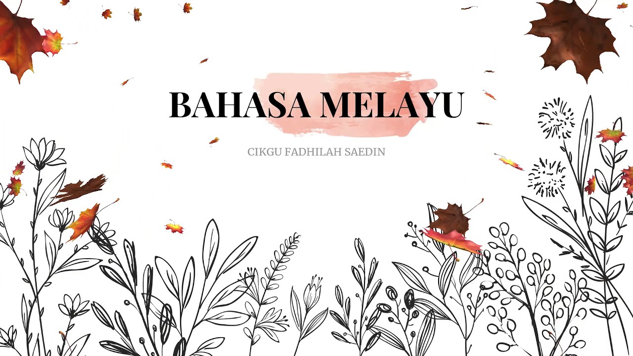 Bahasa Melayu Tingkatan 3 Unit 2  YouTube