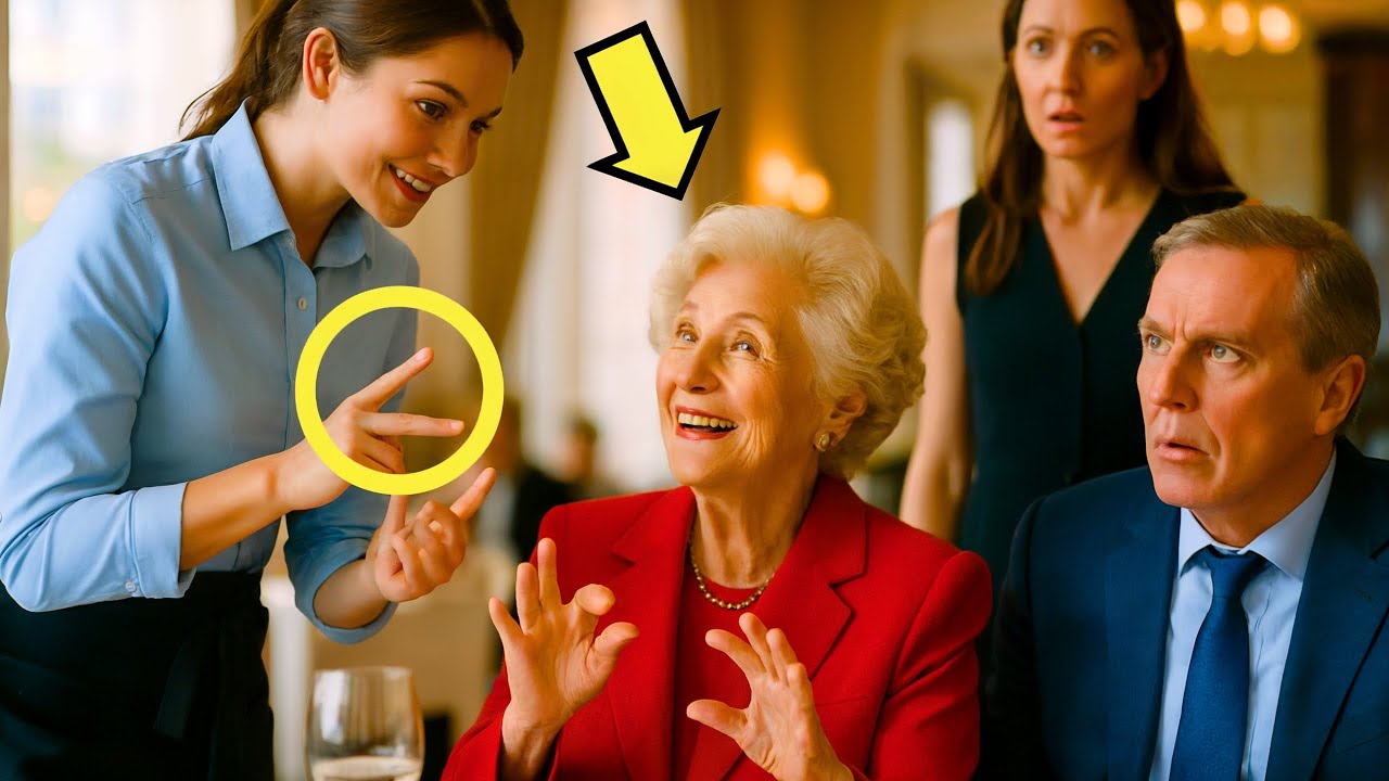 CAMERIERA SERVE LA MADRE SORDA DI UN RICCO… E SORPRENDE TUTTI COL SUO SEGRETO