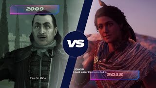 Evolution of Voice Acting  in Assassin's Creed 2009 vs 2018 Wealth