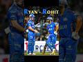 Ryan Rickelton 🤝 Rohit Sharma: Alag desh, par yaari ekdum kadak! 🏏🔥 #Bromance#ipl #cricket #ipl2026