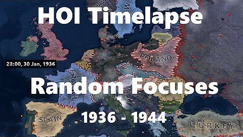 | HOI4 Timelapse | Random Focuses | 1936 - 1944 |