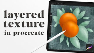 How to use texture brushes in Procreate | Oranges Drawing Tutorial