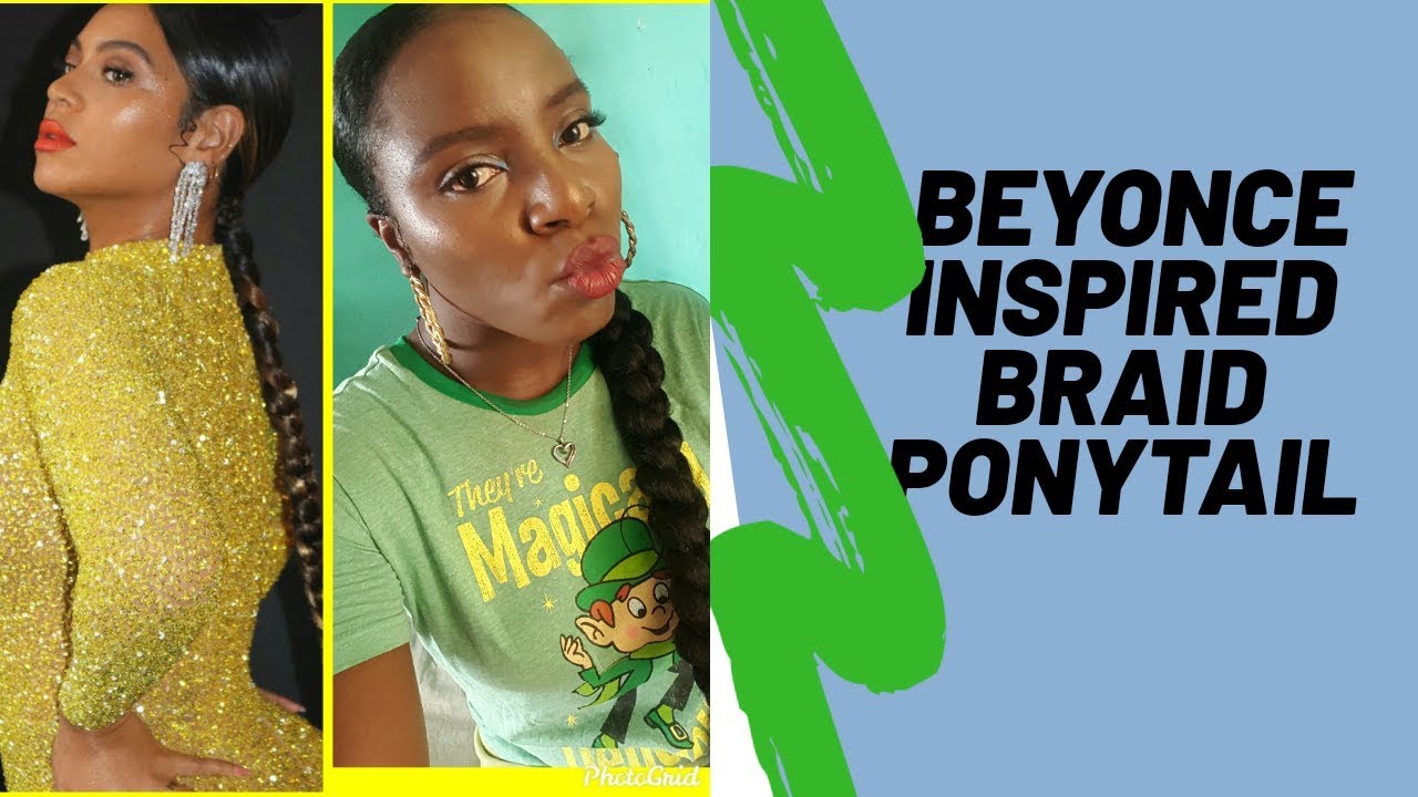 Beyonce inspired ponytail😙