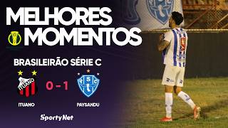 ITÁLO APARECE NO FIM, PAYSANDU VENCE O ITUANO E FICA PERTO DA CLASSIFICAÇÃO Ituano 0 x 1 Paysandu