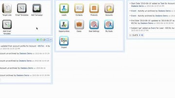 Deskera CRM Demo - Overview of CRM Module