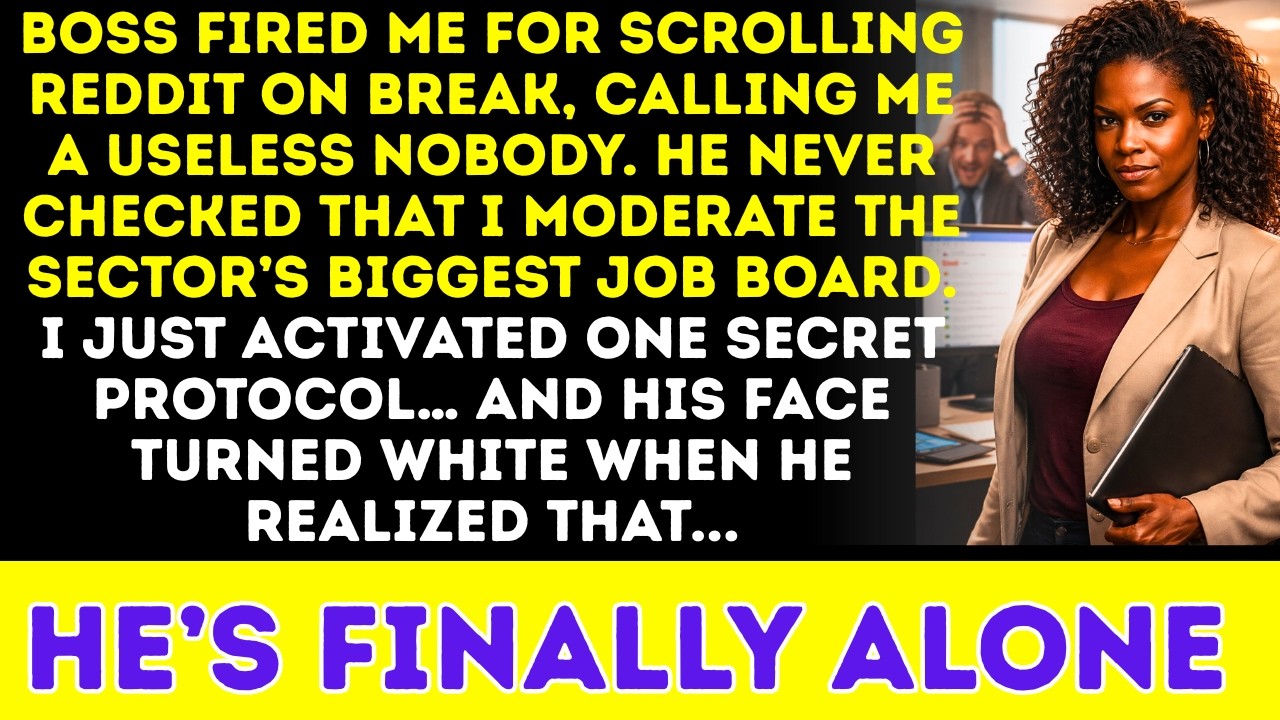My Toxic Boss Fired Me for Scrolling Reddit at Lunch… Then He Discovered What I Secretly Run.