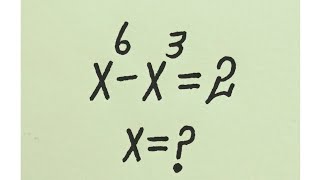 France l can you solve this l Olympiad Math Algebra Problem l x=