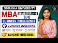 BI | BUSINESS INTELLIGENCE | IMPORTANT QUESTIONS | MBA | SEM-4 | O.U | 2026 | @shivanipallela