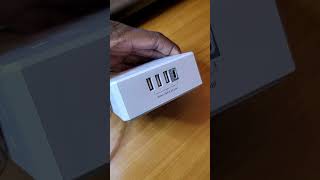 Surge Protector Power Strip - 6 Ft Flat Plug Extension Cord with 8 Widely Outlets and 4 USB Ports