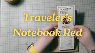 the most emotional Traveler's Notebook unboxing // 2025 Red Limited Edition