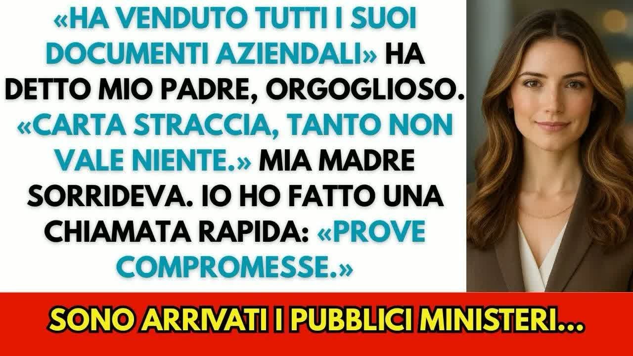 La Mia Famiglia Ha Venduto i Documenti dell’Azienda  Erano Prove Protette da 800 000€