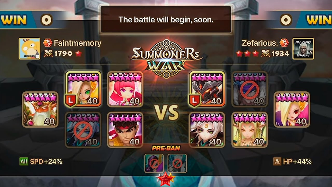 Faintmemory vs Zefarious. SWC2021 Americas SEMIFINAL - Summoners War