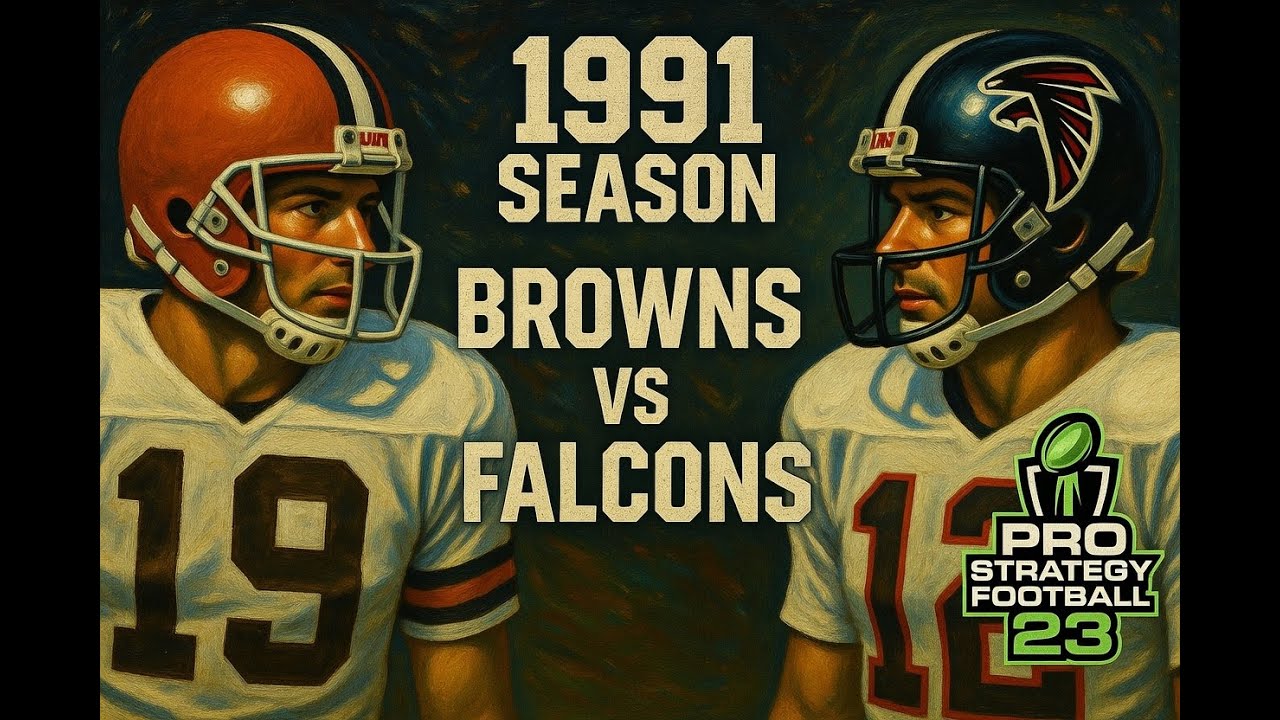1991 Browns vs Falcons Sim (Full Game) Kosar vs Miller.