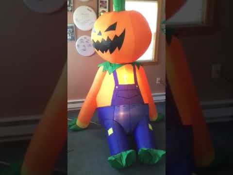 camera iphone 8 plus apk Gemmy halloween inflatable 2005 ultra rare spinning pumpkin head