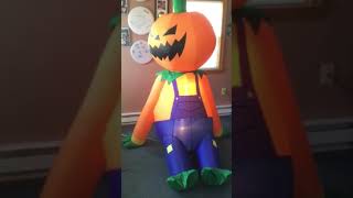 Gemmy halloween inflatable 2005 spinning pumpkin head