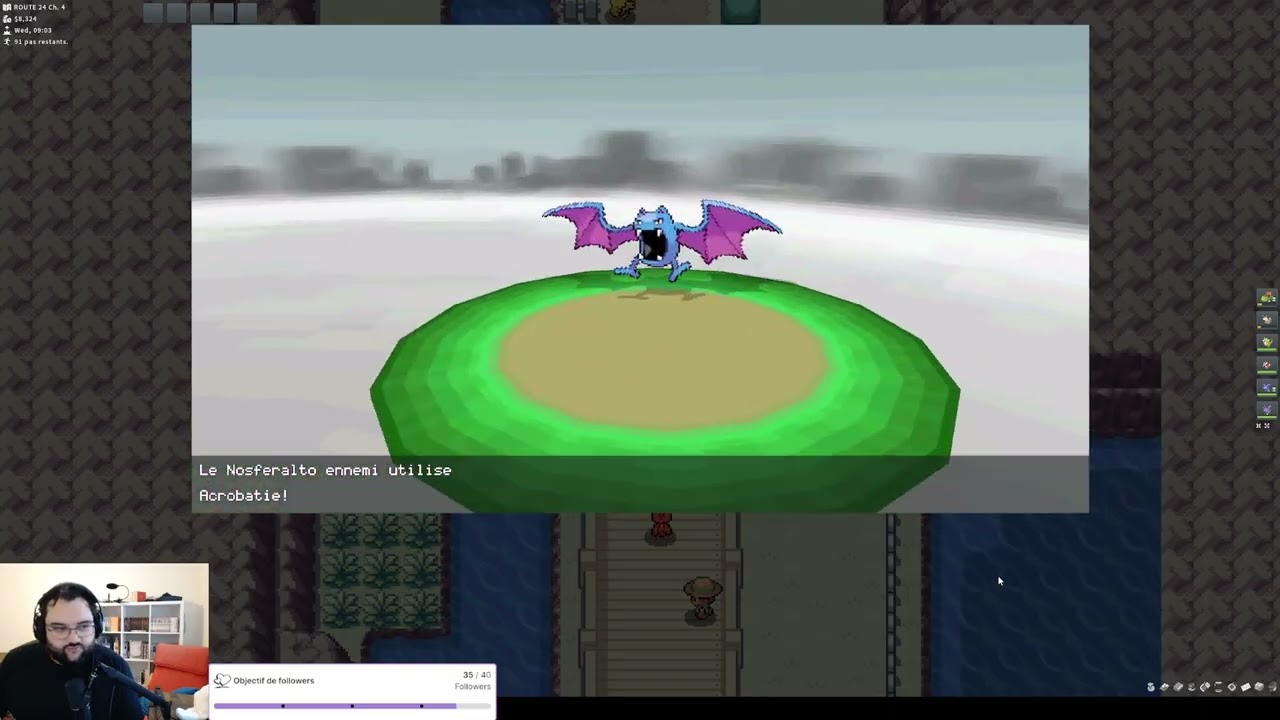 Kanto | Gameplay PokéMMO FR #5 – Chasse au Stari d’or (échec total 😅) + début du farm fossiles