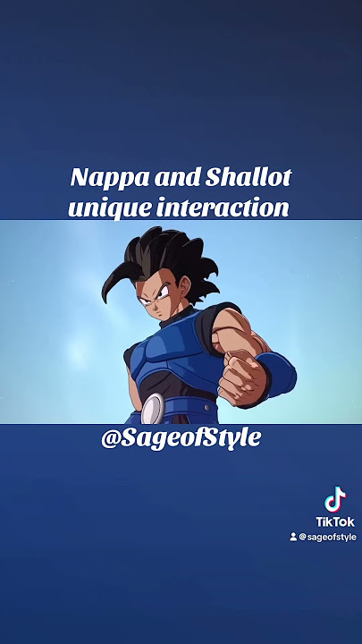 Nappa and Shallot unique interaction #dragonball #dragonballz #dragonballsparkingzero #shorts