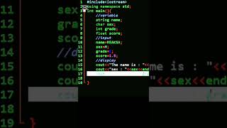 C++programming variable